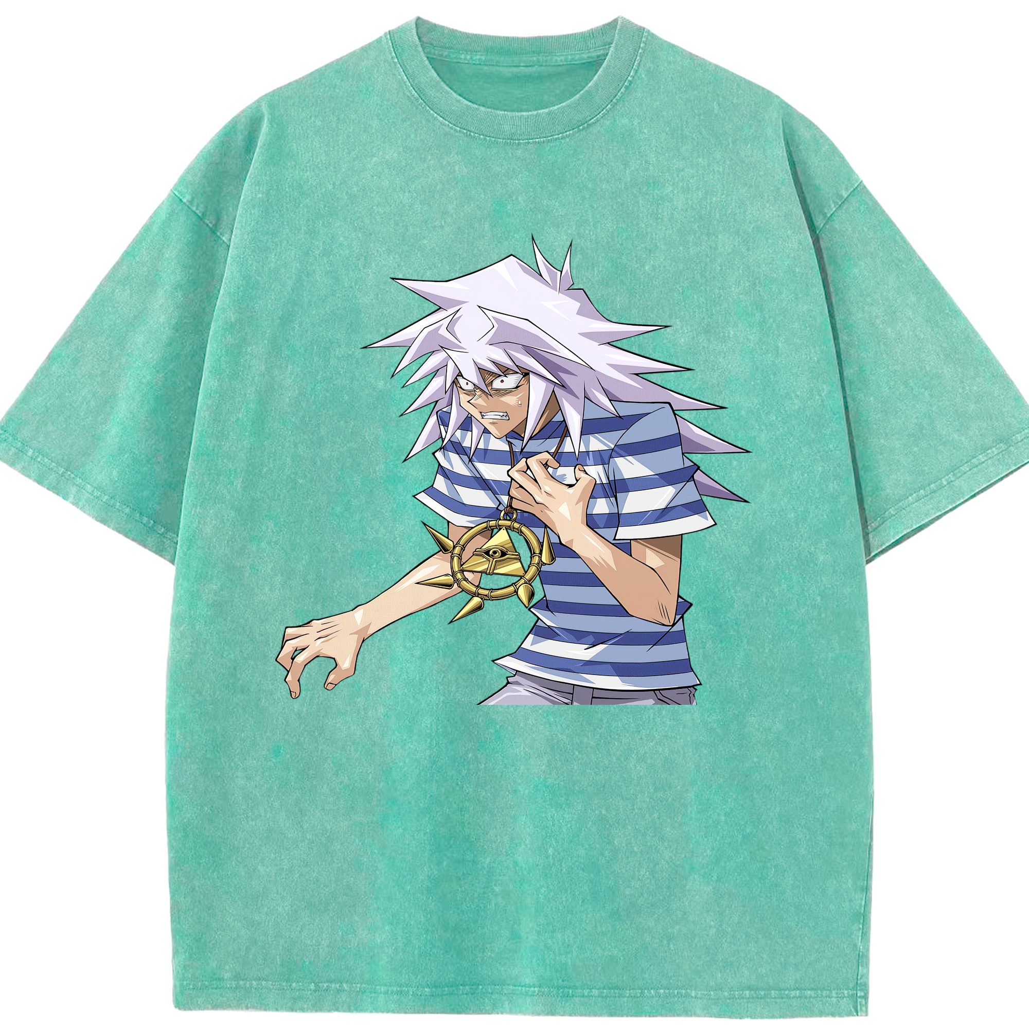 （画像用） 遊☆戯☆王 Yu-Gi-Oh! 綿100% ヴィンテージ風 半袖Tシャツ（フロントプリント）